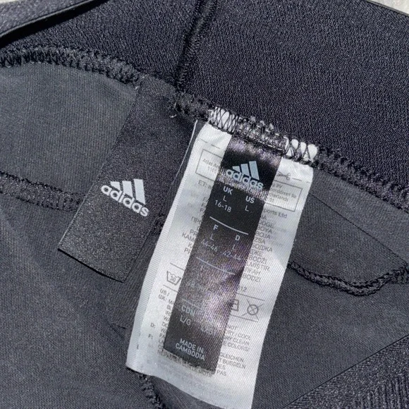 Adidas Women's Essentials 3-Stripe Cotton Leggings  Size : L (see description) - Picture 6 of 7